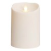 Luminara Outdoor Flameless Candle: Plastic Finish, Unscented Moving Flame Candle