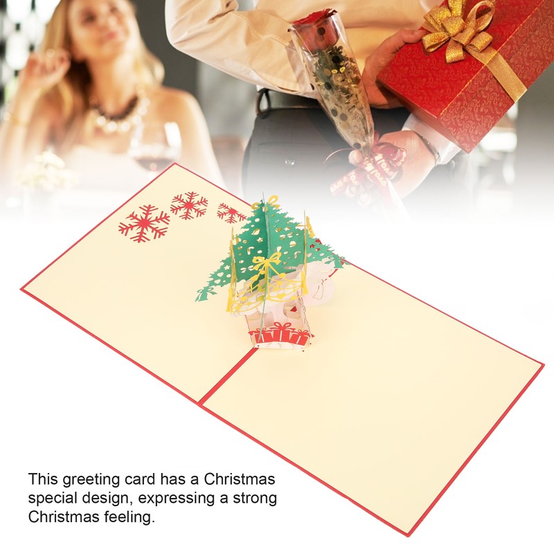 Greeting Card Three Dimensional Christmas Special Shape Decorative Paper with