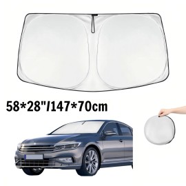 Neverland Car Windshield Front Window Sun Shade Cover Visors UV Foldable Protect 58"*28" S