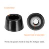 PATIKIL Rubber Feet 20 Sets 0.47"x0.28" Pads Stainless Steel Washers