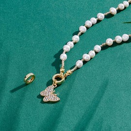 PH PandaHall 2pcs 925 Sterling Silver Spring Clasp Gold Spring Gate Rings, 10mm Round Spring Ring Clasp Necklace Shortener Clasp Connector for Pendents Bracelets Anklet Jewelry Making