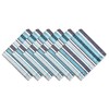 CHARDIN HOME Blues Salsa Stripe Napkin, 18x18 in, Set of