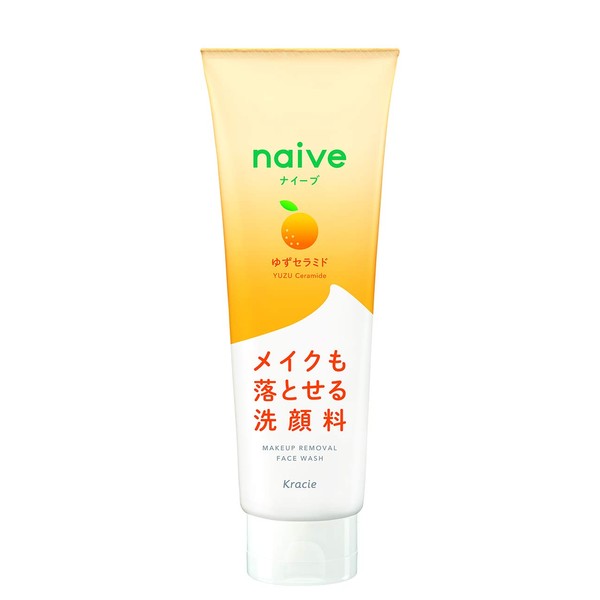 Naive Makeup Remover Facial Cleansing Foam (Yuzu Ceramide Formula), Cleansing, 7.1 oz (200 g) (x 1)