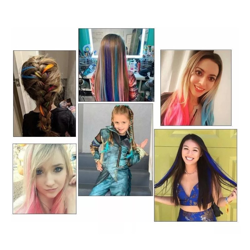 Winsky Extensiones Cabello Humano Rojo 18in 100gr