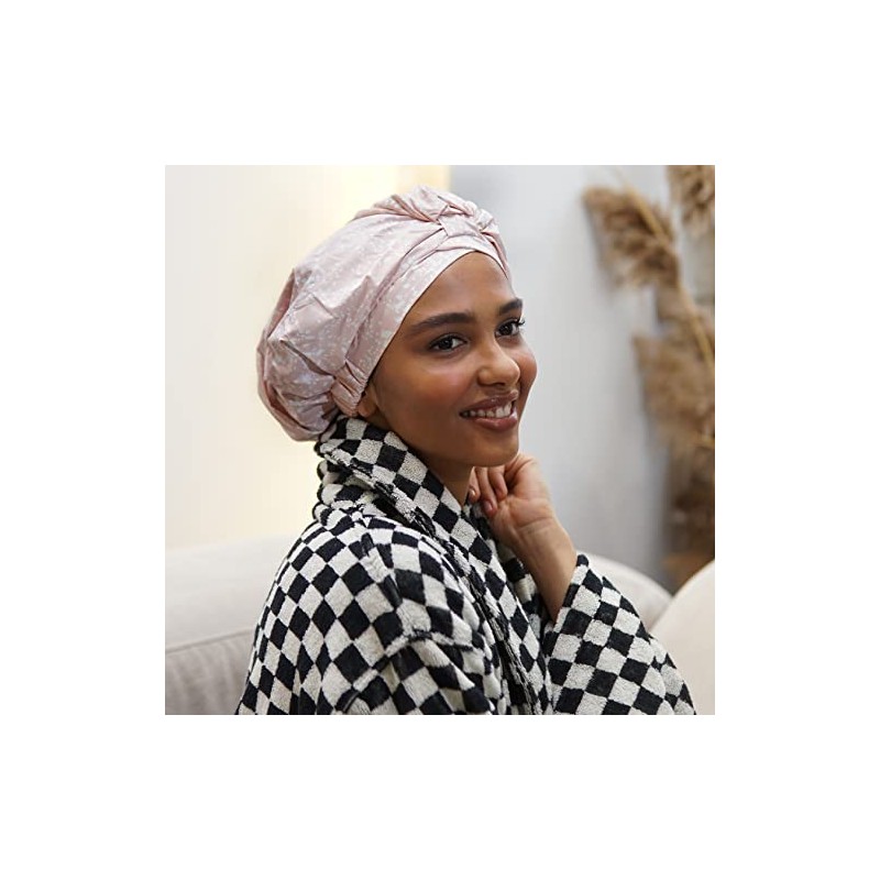 Gorro Ducha Reutilizable Mujer Impermeable Prueba Fugas Antideslizante Banda Elástica