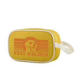 Lywjyb Birdgot Golden Retriever Clear Makeup Bag Dog Lover Gift Golden retriever dog mom Merch (Golden Dog Cbag)