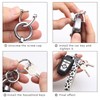 Juedarli Universal Leather Car Keychain Key Holder Clip, D-ring Key