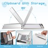 Jutom 1 Pc Metal Clipboard with Storage Self Locking Portfolio