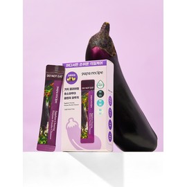Papa Recipe Eggplant Clearing Enzyme Powder Cleanser (Foot Type) 12 sheets / 가지 클리어링 효소 파우더 클렌저 (포타입) 12매입