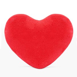 RIHUD Heart Shaped Pillow Heart Pillow Cute Plush Red Heart Pillow Cushion Toy Throw Pillows, Gift for Kids/Friends/Lovers/Girlfriend/Valentine's Day/Mother's Day