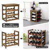 VASMIA Wine Rack Freestanding Floor, 6-Tier Display Wine Storage Shelves