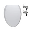 WinZo UF001 Elongated Toilet Seat Cover, Heavy Duty UF Soft