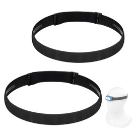 Elastic Headlamp Strap Replacement Headband, fit for Most Headlamps Black Diamond Petzl Princeton Tec Energizer Pelican Fenix Streamlight Headlamps 1”Width Comfortable Band - 2PACK