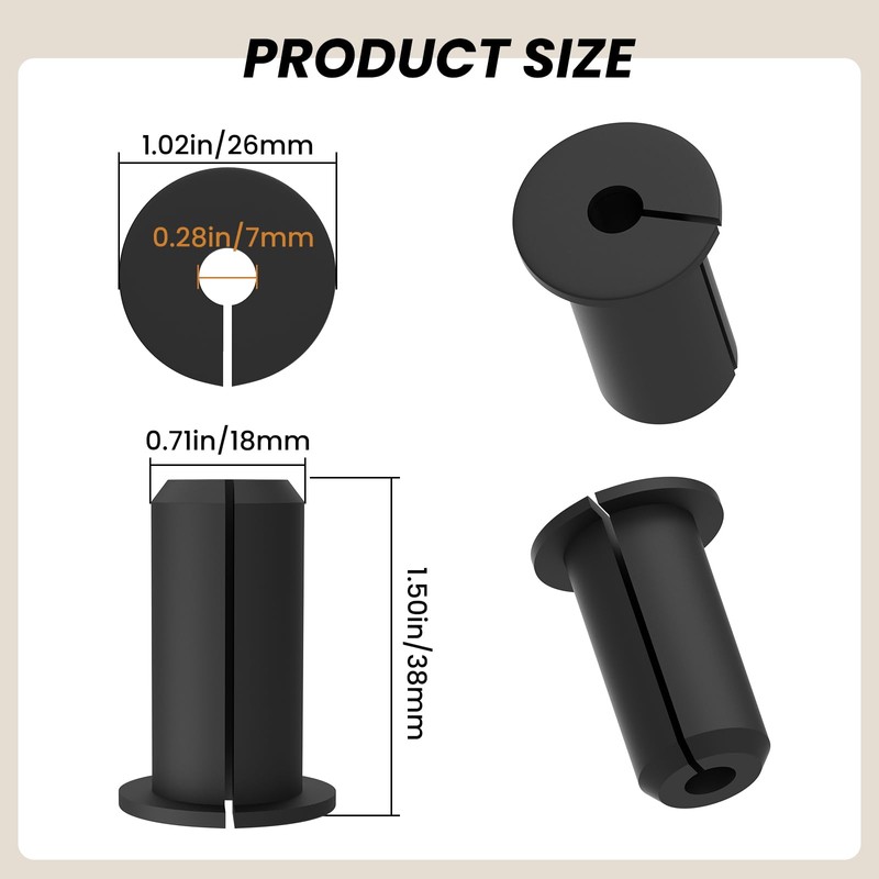 ZDRU 2pcs in Wall Pass Through Cable Routing Kit Compatible