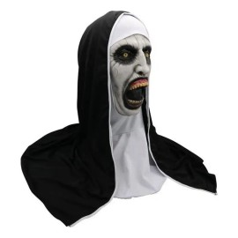 Máscara Látex De La Monja El Conjuro Deluxe Terror Halloween Color Negro