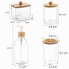 Juego de accesorios de baño de bambú, 4 piezas -