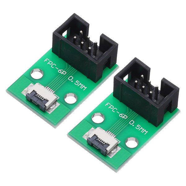 MECCANIXITY 2pcs FFC FPC Connector Board 5 Pin 0.5mm Socket