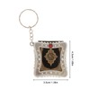 Operitacx 6pcs Mini Bible Keychains, Small Holy Bible Key Ring