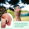 PATIKIL 12 Pack Aluminum Alloy Dart Wing Saver for Steel