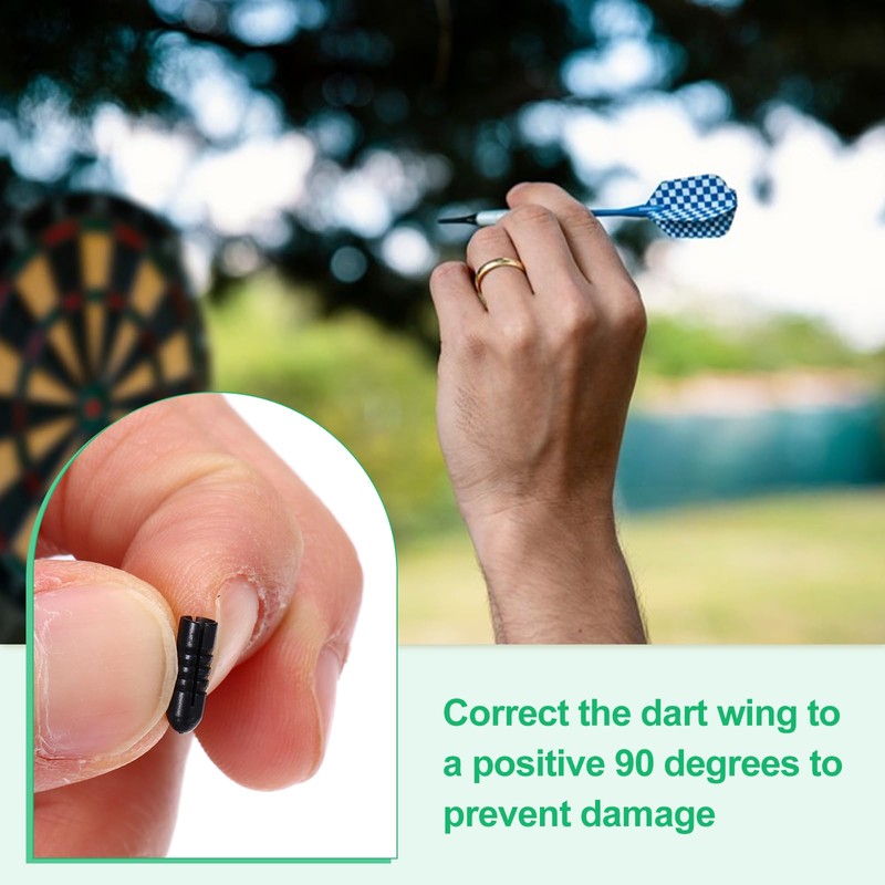 PATIKIL 12 Pack Aluminum Alloy Dart Wing Saver for Steel