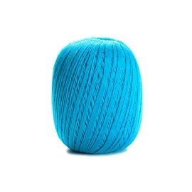 CIRCULO Anne Yarn for Crocheting & Knitting, 100% Mercerized Brazilian Virgin Cotton, Soft Fingering Weight, 547 Yds, 5.19 Oz - Color 2194 Turquoise