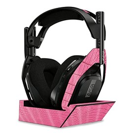 MightySkins Glossy Glitter Skin Compatible With Astro A50 Wireless Headphones + Base Station (Gen 4) - Pink Gator Skin | Protective, Durable High-Gloss Glitter Finish | Easy To Apply | Made in the USA