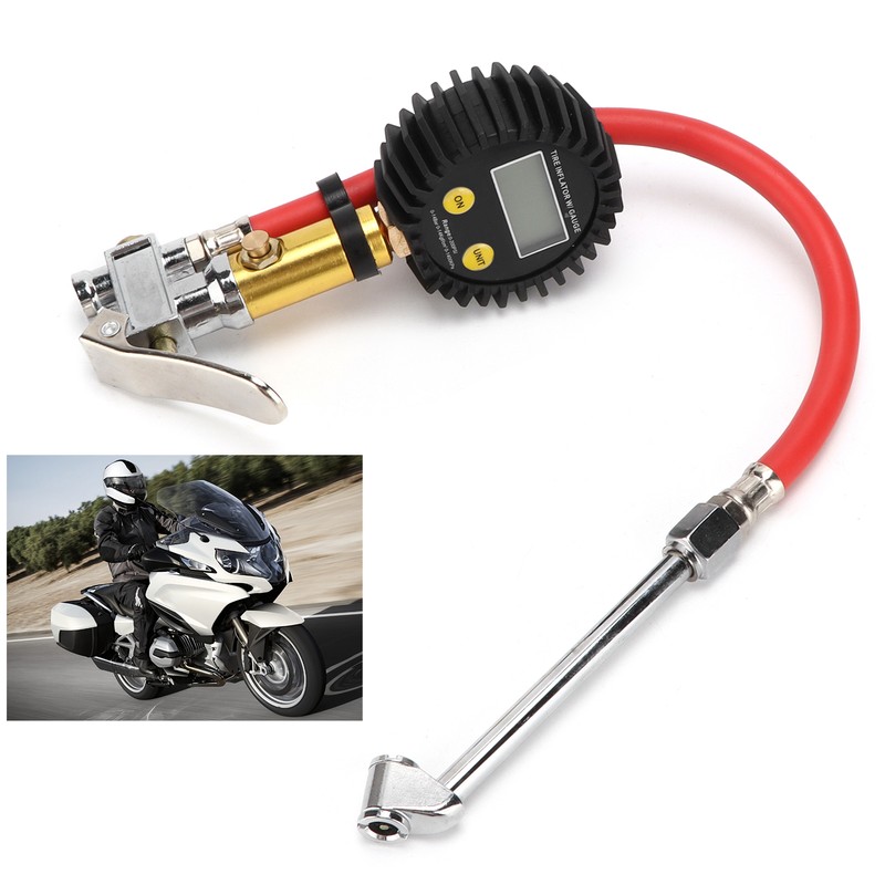 Accurate Tire Pressure Gauge LCD Digital Display 3‑300PSI Air Inflator
