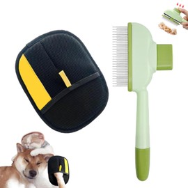 Pet Hair Remover Glove, Pack of 2 with Glove, Cat Hair and Hair Removal Brush, Effective Pet Hair Remover for Sofa, Bed and Clothes