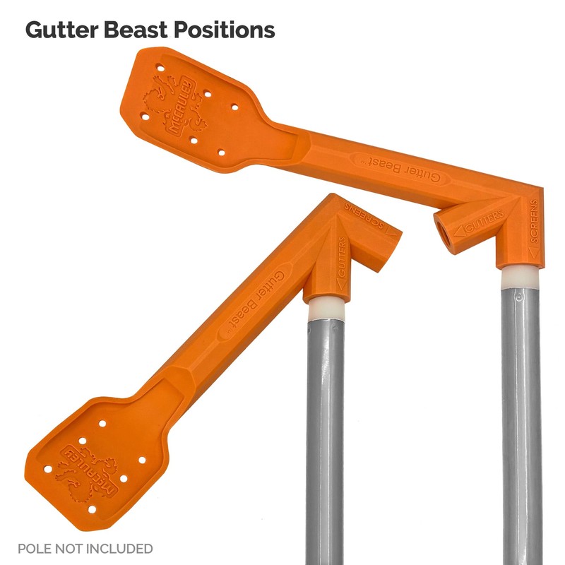 MCCAULEY Gutter Beast Gutter Cleaning from The Ground, Plus Clean