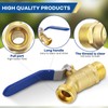Brass 3/4" Hose Bibb, 3/4" Male NPT X Garden Hose