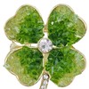 GFM® Three Leaf or Four Leaf Clover Dimantes Enamel Brooch