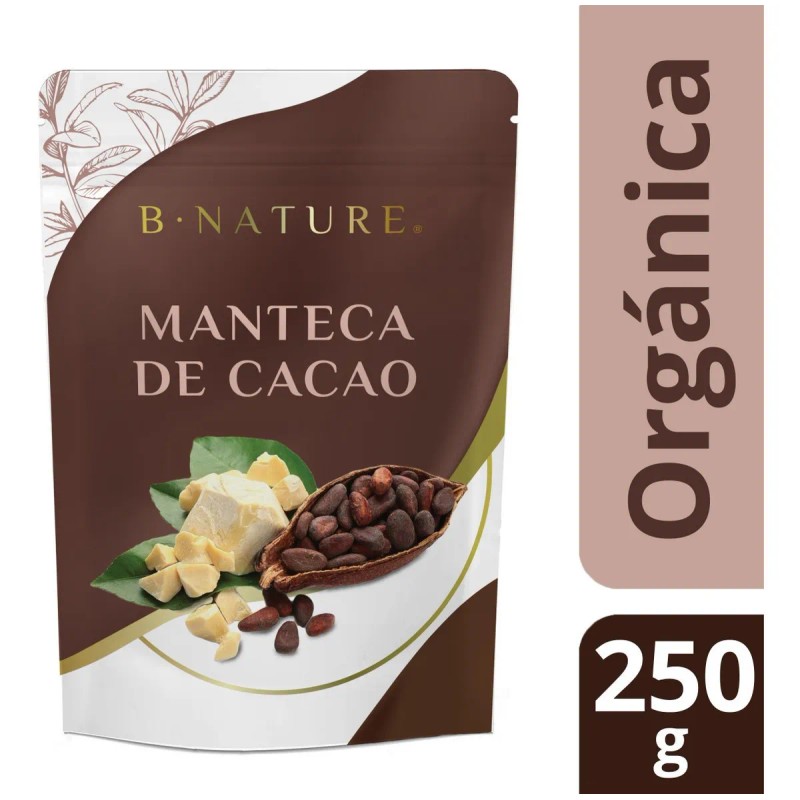 Manteca De Cacao Orgánica Grado Alimenticio Y Cosmética 250 Gramos