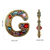 MEDOYOH DIY Letters "G" Diamond Painting Key Chains, Double-Sided Retro
