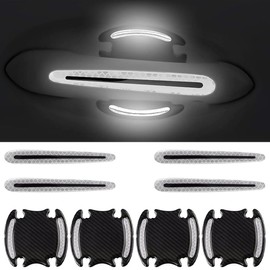 Pack of 8 Car Door Handle Protection Stickers, Door Bowl Protection, Collision Protection, Car Door Handles Protection, Paint Protection Film for Car Door Wells/Handle Shells, Door Handle Protection