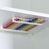 Baderke Straw Holder for Cabinet Reusable Straw Organizer with Double