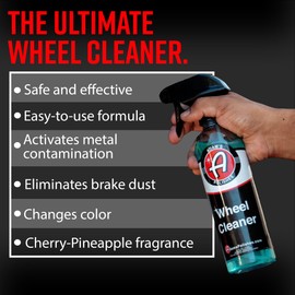 Adam's Polishes Adam's Wheel Cleaner 2-Pack - Tough Wheel Cleaning Spray for Car Wash | Rim Cleaner & Brake Dust Remover | Safe On Chrome Clear Coated & Plasti Dipped Wheels | Use w/Wheel Brush
