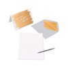 Papyrus Blank Cards with Envelopes, Gold, Black and Cream (16-Count)