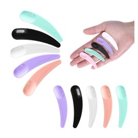 Wopanxye 100pcs Cosmetic Spatula for Makeup Face Mask, Mini Plastic Mud Spoon Disposable Beauty Tools for Lotion, DIY Mixing, Skincare, Sampling, Waxing, Handmade Sub-packing Facial Mask Cream Scoops