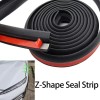 Unbranded 13ft Z Shape Car Window Door Rubber Seal Strip