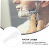 Gatuida 4pcs Transparent Razor Storage Bag Durable Manual Razor Holder
