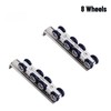 Sliding Door Roller for Wooden Door Track Systems – 4-Wheel
