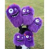Golf Headcover, Character Putter Cover, For Blades, Pin-shaped, L-shaped, Plush