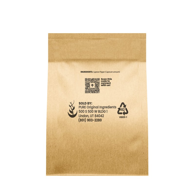 Pure Original Ingredients Ground Cayenne Pepper (1 lb), Spicy Flavor,