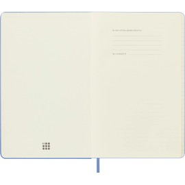 Moleskine Classic Notebook, Large, Ruled, Hydrangea Blue, Hard Cover (5 X 8.25)