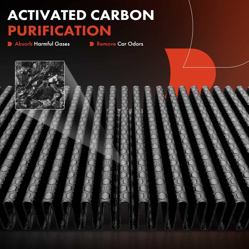 A-Premium 2-PC Cabin Air Filter with Activated Carbon Compatible with