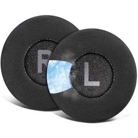 SOULWIT 70mm Cooling Gel Earpads Cushions Replacement for Jabra Move/Elite 25h Wireless On-Ear Headphones, Ear Pads with High-Density Noise Isolation Foam - Black