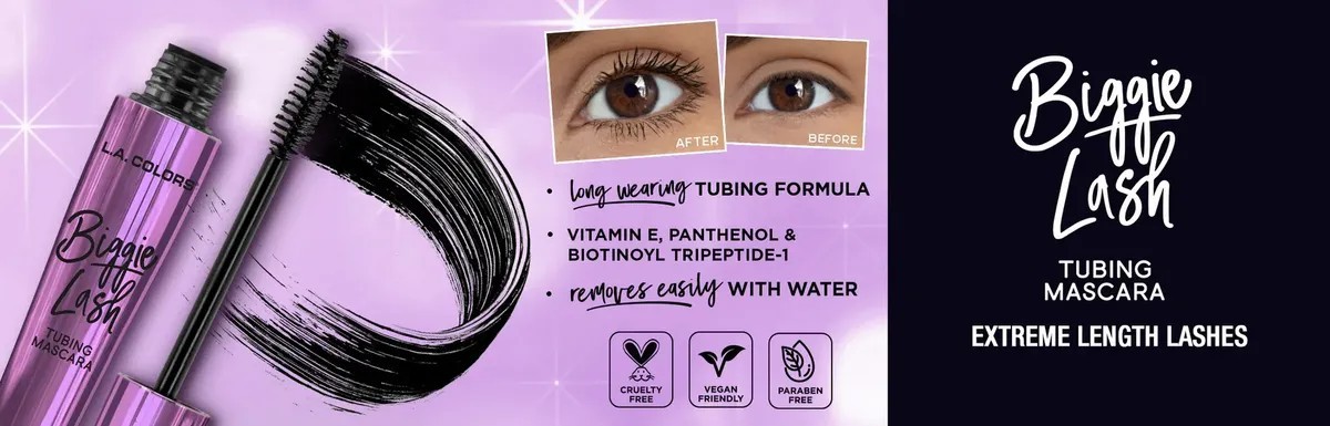 Biggie Lash Tubing Mascara De Pestañas L.a. Colors