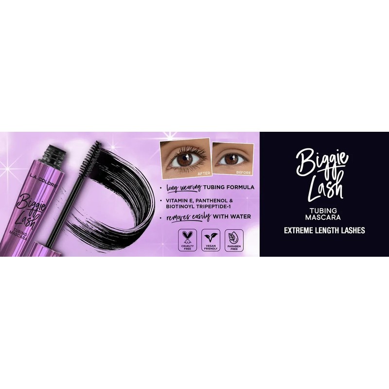 Biggie Lash Tubing Mascara De Pestañas L.a. Colors
