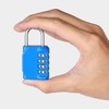 Mini Sturdy Blue 4-Digit Push Button Combination Locker Lock Dial Lock 2ea
