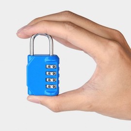 Mini Sturdy Blue 4-Digit Push Button Combination Locker Lock Dial Lock 2ea